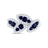 1/3CTW-DIA ANA M 7/8CTW RD-BS NAT GEM RING